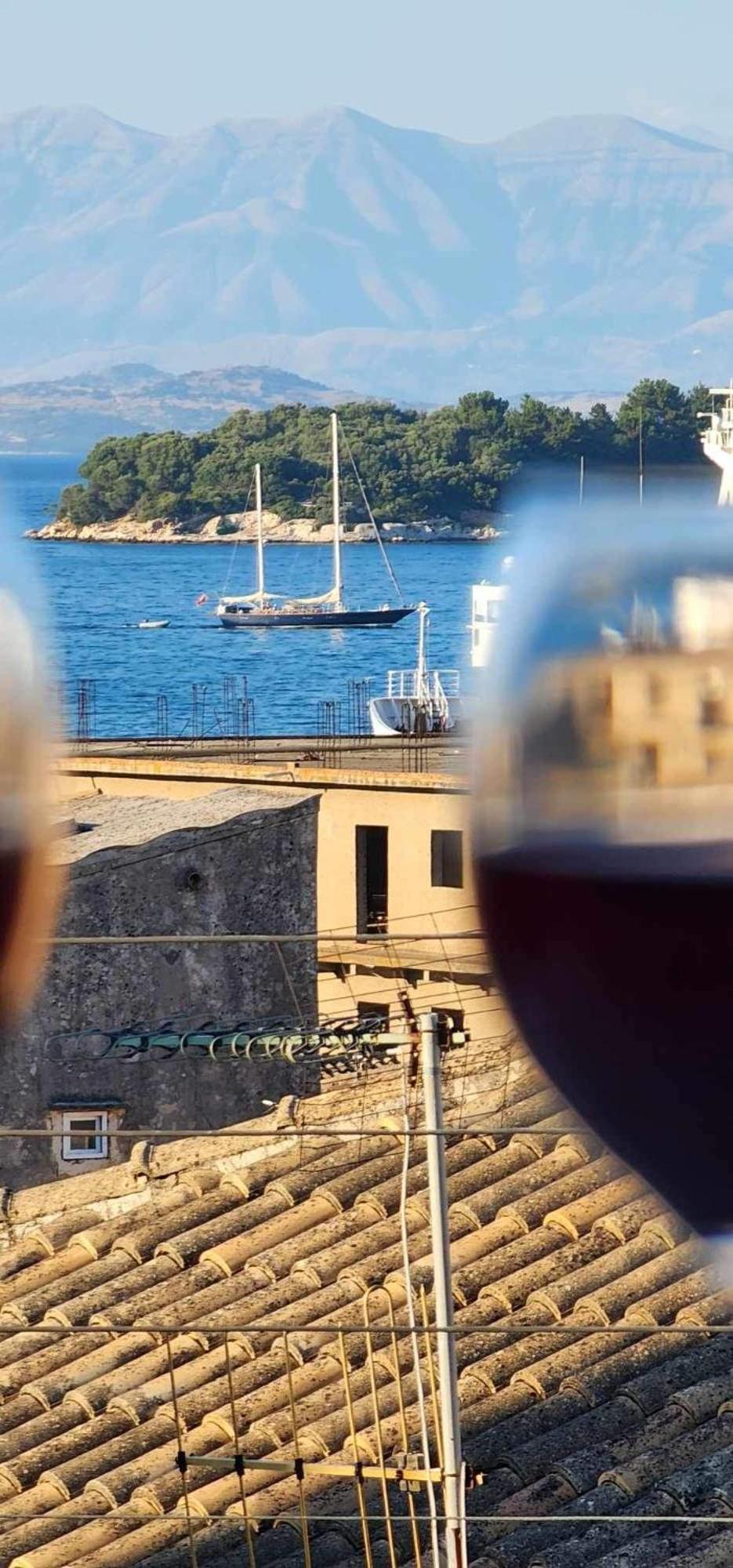 Seascape Elegant Apartment Corfu  Bagian luar foto